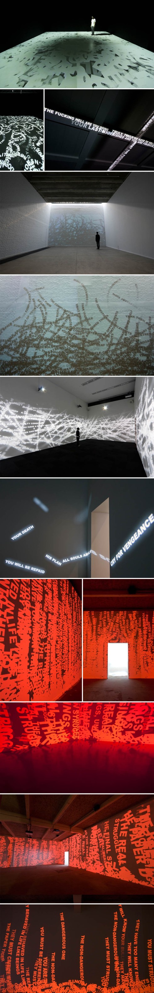 Dynamic projected type installations, Mori Art Museum