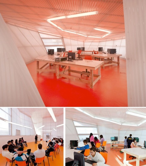 Mérida, Youth Center, skateboarding, rock climbing, Spain, contemporary architecture