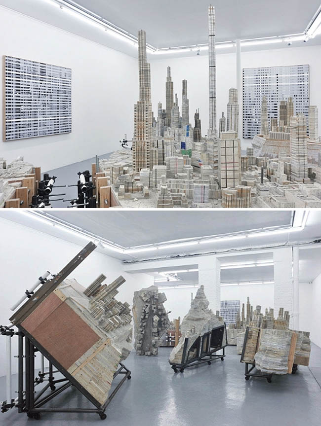 Esculturas con libros de Liu Wei