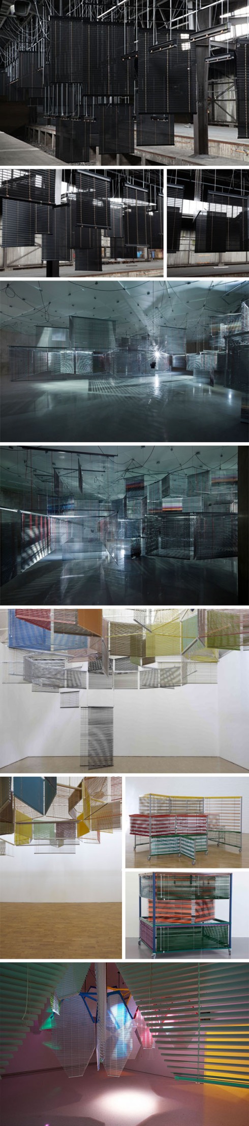 Korean Contemporary art, Venetian Blind art installations, Haegue Yang, Heike Jung, Documenta13