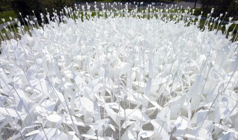 Folding for Peace, Paper Garden, Origami Garden by Anouk Vogel for Japanese Gardening World Cup