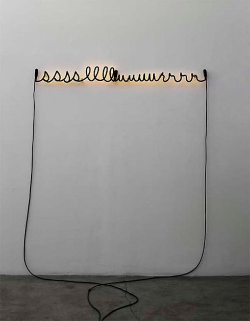 Neon art, Neon Type, by Glen Lidon at Luhring Augustine