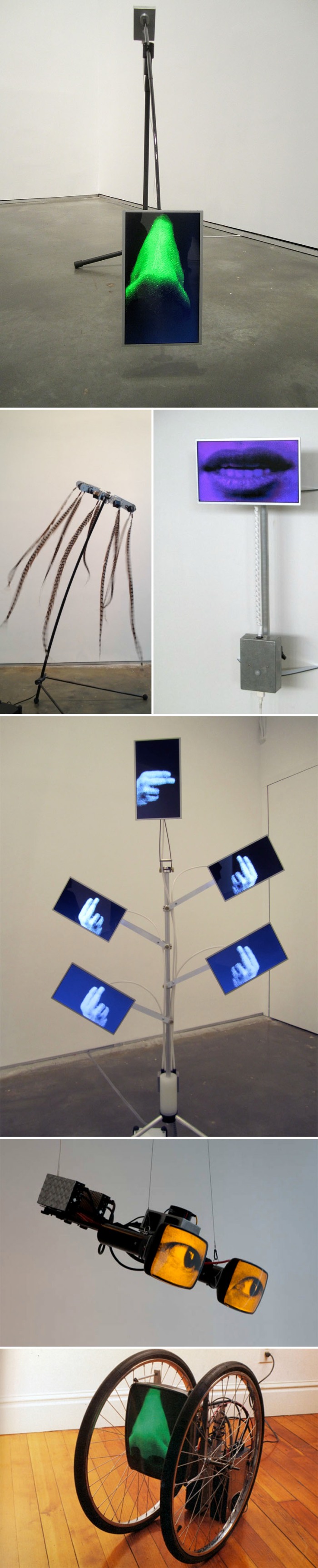 Digital Video Sculptures, interactive art, Alan Rath, Techy Art, Anatomy, cool art