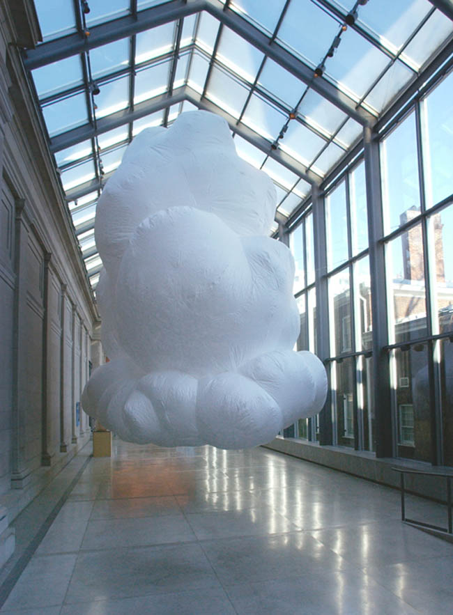 Inflatable sculptures of clouds, oversized horses, bodies, clowns and more by Max Streicher, collabcubed