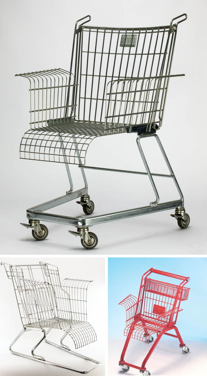 shopping cart chair, Frank Schreiner, Stiletto Studios, Vitra, fun chair design